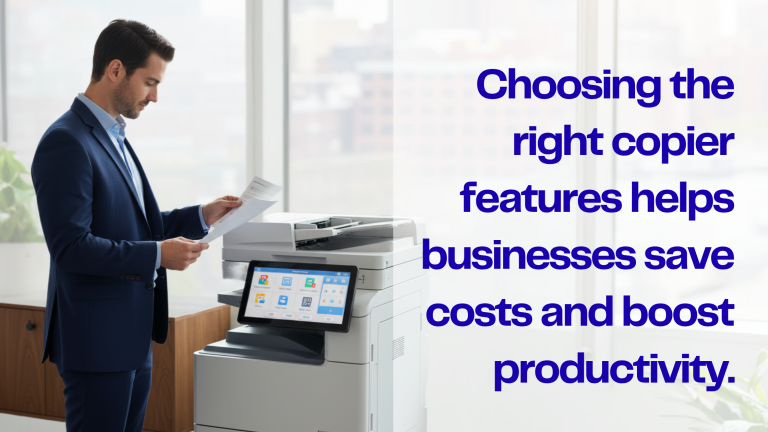 Office copier lease in Boston with multifunction features for business use