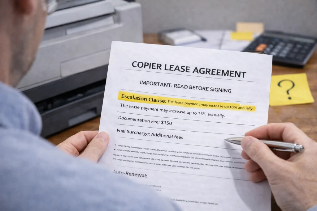 Reviewing Boston Copier Lease Agreements Fine Print