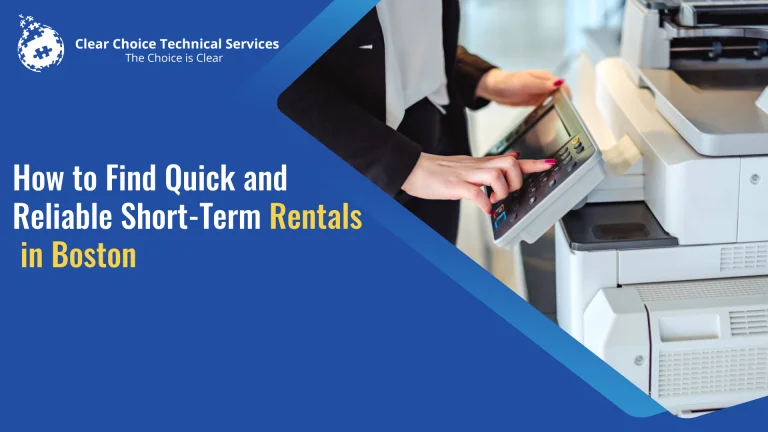 Short-Term Copier Rentals in Boston: Your Lifeline for Quick Projects